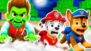 ВОССТАНИЕ ЗОМБИ против ЩЕНЯЧИЙ ПАТРУЛЬ СЕКРЕТНАЯ БАЗА в МАЙНКРАФТ