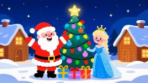 🎄 Веселый Дед Мороз и Принцесса у елки! ✨