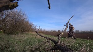 Охота с Деффом и Алтаем на зайца! Зайка не ушёл