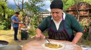 БЛЮДО САДЖ  ШАУРМА С КУРИЦЕЙ   МЯСНАЯ КУТЬЯ Азербайджанская Кухня Деревенская Кухня  Рецепты