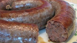Домашняя колбаса с куриной печенью и гречкой