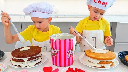 Дети готовят с мамой очень вкусную еду смотреть онлайн