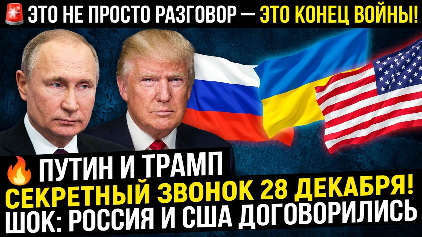 ПУТИН И ТРАМП СЕКРЕТНЫЙ ЗВОНОК 28 ДЕКАБРЯ! ШОК! РОССИЯ И США ДОГОВОРИЛИСЬ смотреть онлайн