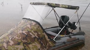 Ходовой тент на лодку своими руками.