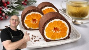 Десерт без сахара / Самый полезный рулет, который вы пробовали