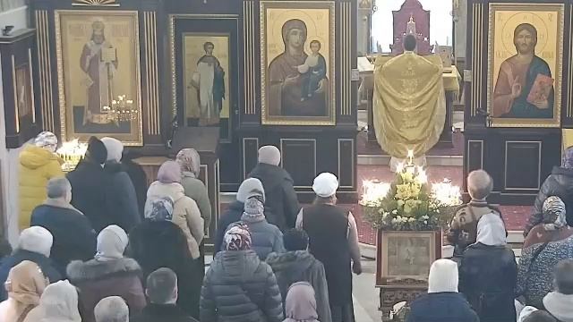 28.12.2025 Божественная Литургия. Неделя 29-я по Пятидесятнице, святых праотец. смотреть онлайн