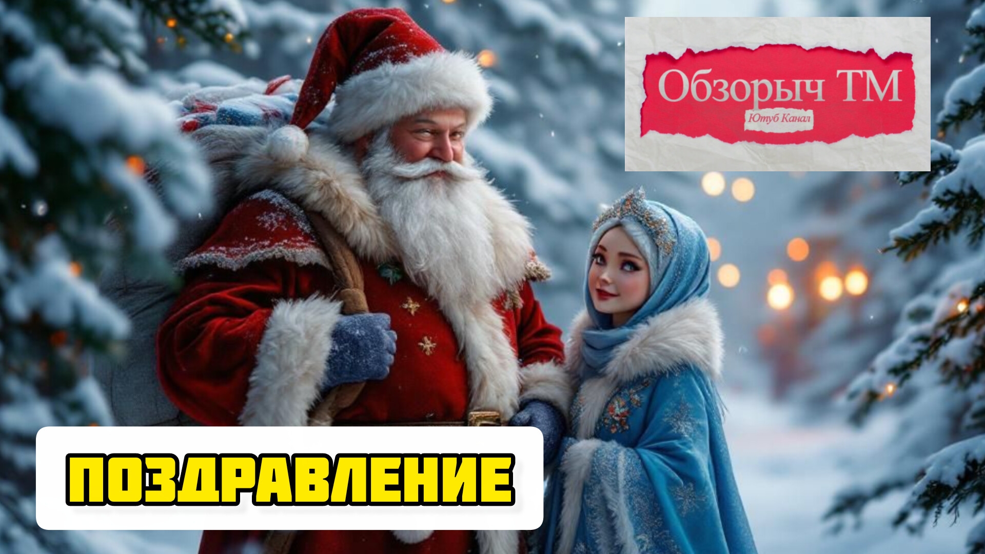Поздравление от команды Обзорыч ТМ с наступающим новым годом и Рождеством #новыйгод #новыйгод2026 смотреть онлайн