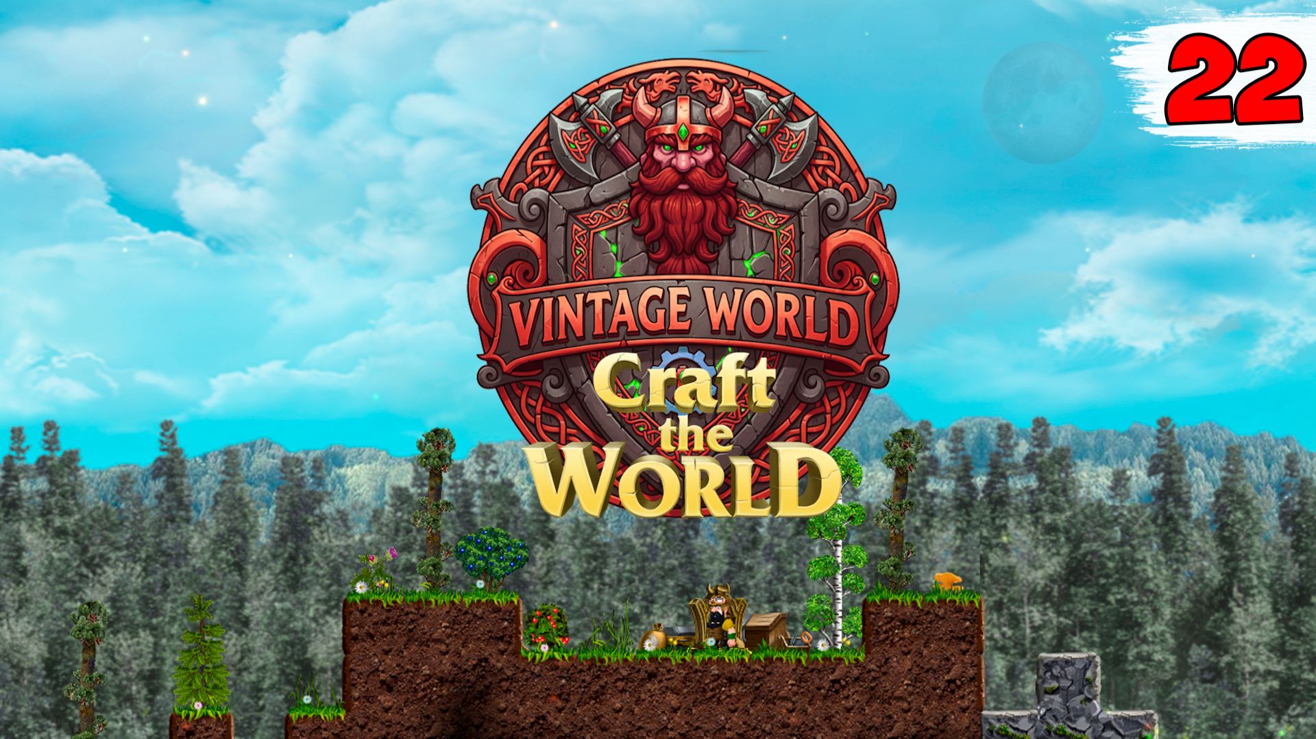 ПОСТРОИЛ КУЗНИЦУ ► VINTAGE WORLD + ГОСПОДИН ГОРНЫХ ДОРОГ Craft The World #22 смотреть онлайн