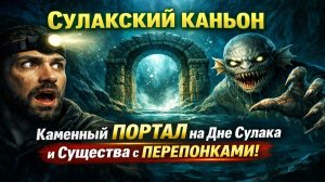 СУЛАКСКИЙ КАНЬОН: Каменный ПОРТАЛ на Дне Сулака и Существа с ПЕРЕПОНКАМИ! Страшные Истории Дагестан
