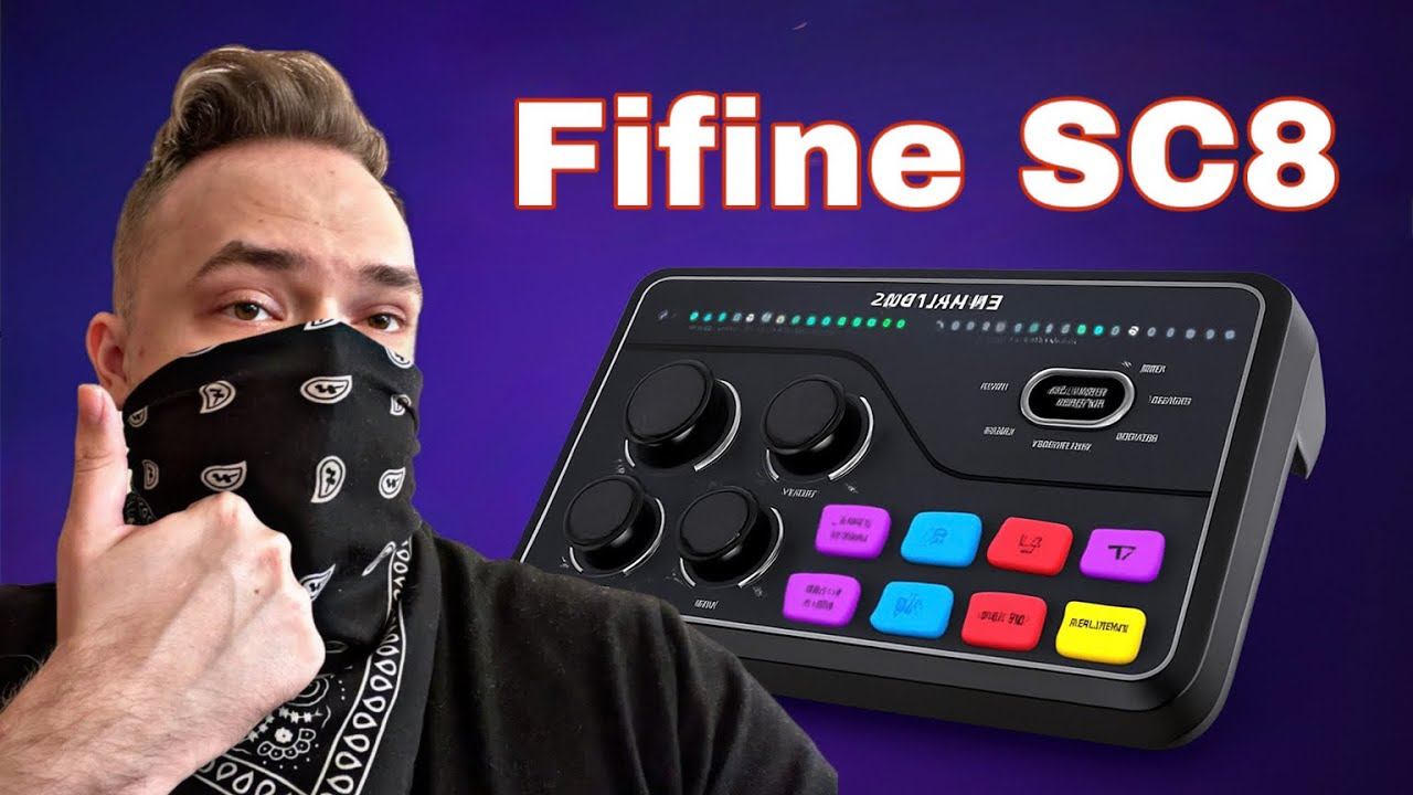 Обзор на МИКШЕР Fifine SC8 смотреть онлайн