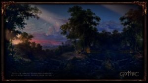 Готика 1. Эмбиент: звуки леса, пение птиц. Атмосфера без музыки