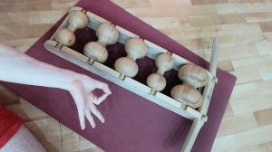 Деревянный роликовый массажёр - это БОМБА. Спина и ягодицы В ВОСТОРГЕ