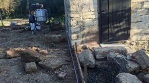 3-5 октября 2025г.Строю дом. Сильный ветер-унесло шифер. Делаю опалубку.