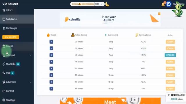 МУЛЬТИ КРИПТО КРАН Vie Faucet Платит без минималки моментально на Faucetpay