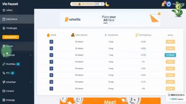 МУЛЬТИ КРИПТО КРАН Vie Faucet Платит без минималки моментально на faucetpay