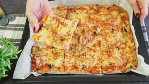 Не месить,не ждать - Просто вылить и запечь! Пицца домашняя за 20 минут - лучше заказного!