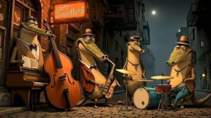 Nocturnal Noir Jazz  Alligator Band Groove - Relaxing Vintage Film Noir Vibes