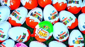 Увлекательное видео | Распаковка красно-зеленой конфеты Kinder Joy и 500 конфет Kinder Surprise