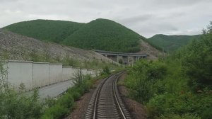 Кузнецовский перевал (старая линия 1945 года). Спуск на мотовозе