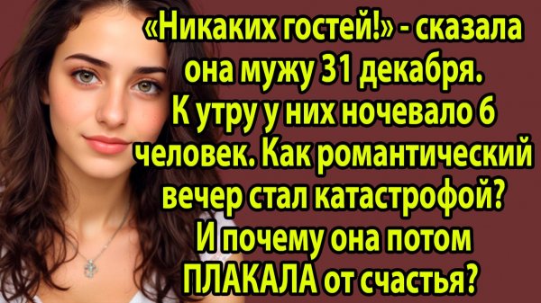 «Я планировала романтический Новый год вдвоём... Но в 23:59 в дверь позвонили ОНИ» Слушать рассказы