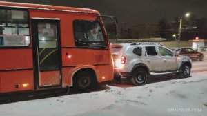 ДТП Рено дастер против Автобуса ПАЗ