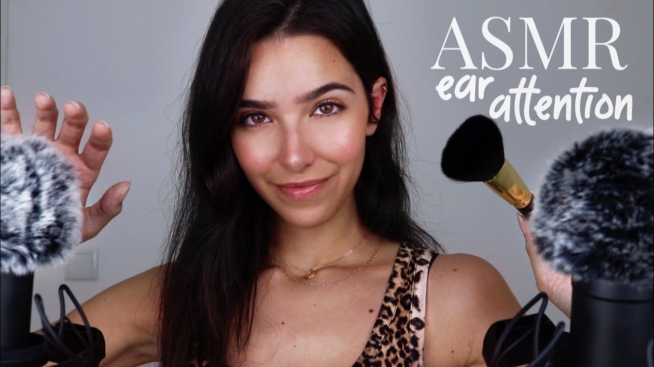 ASMR Closeup Ear Attention (Mic scratching, Mic brushing, Kisses, Intense & Soft sounds...) смотреть онлайн