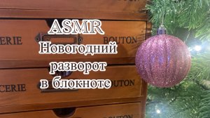 ASMR/ Новогодний разворот в блокноте/ Звуки для отдыха и расслабления