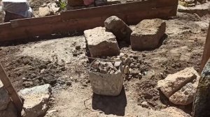 15 сентября 2025 г. Привезли цемент и камень.