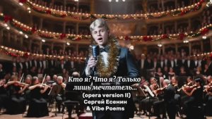 Кто я Что я Только лишь мечтатель… (opera version II) Сергей Есенин & Vibe Poems