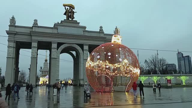 ВДНХ В МОСКВЕ . НОВЫЙ ГОД НА ВДНХ ЗИМА В МОСКВЕ смотреть онлайн