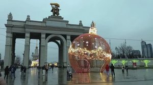 ВДНХ В МОСКВЕ . НОВЫЙ ГОД НА ВДНХ ЗИМА В МОСКВЕ