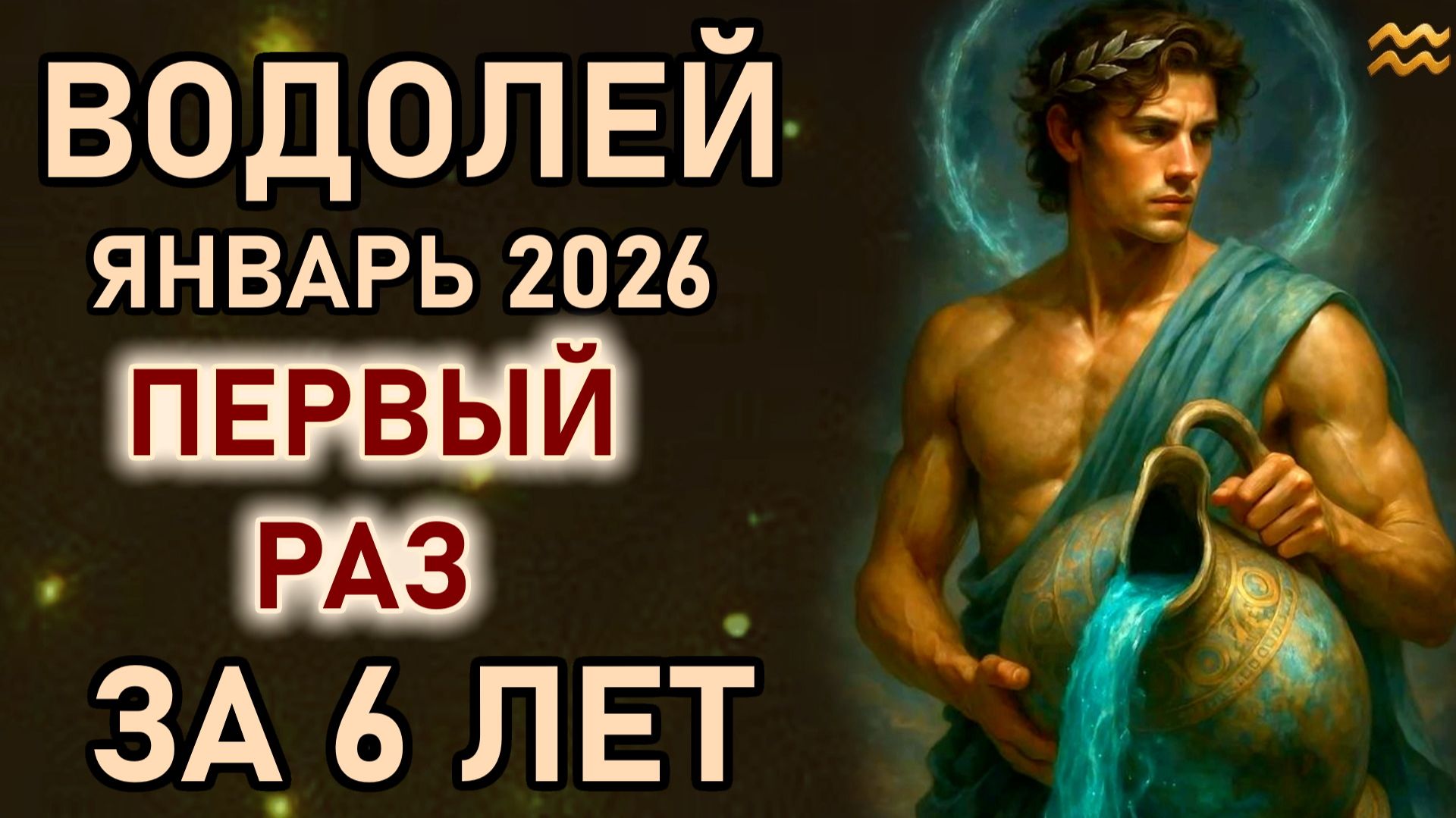 Водолей. Январь изменит судьбу навсегда. Первый раз за 6 лет. Гороскоп январь 2026 Водолей смотреть онлайн