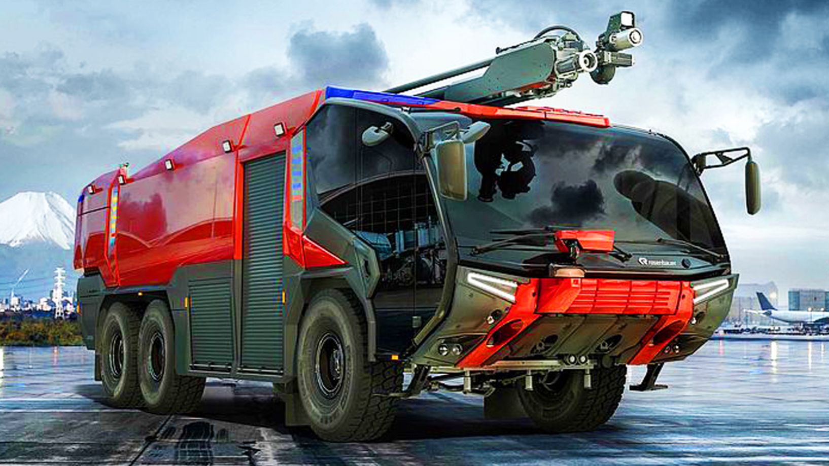 Австрийская Пантера на аэродромах ВКС РФ Пожарная машина Rosenbauer Panther 6x6 смотреть онлайн