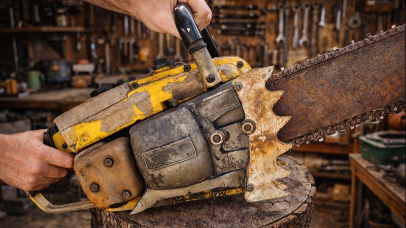 Реставрация Старой Ржавой Цепной Пилы смотреть онлайн