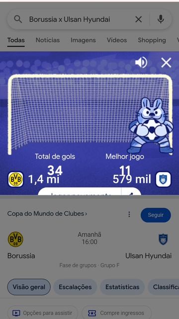 Borussia x Ulsan Hyundai - Partida 6 - Failed - Mini Cup Google Copa do Mundo de Clubes