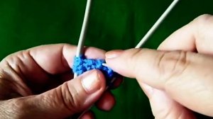 Начало вязания треугольной шали спицами (Харуни). Ленточка