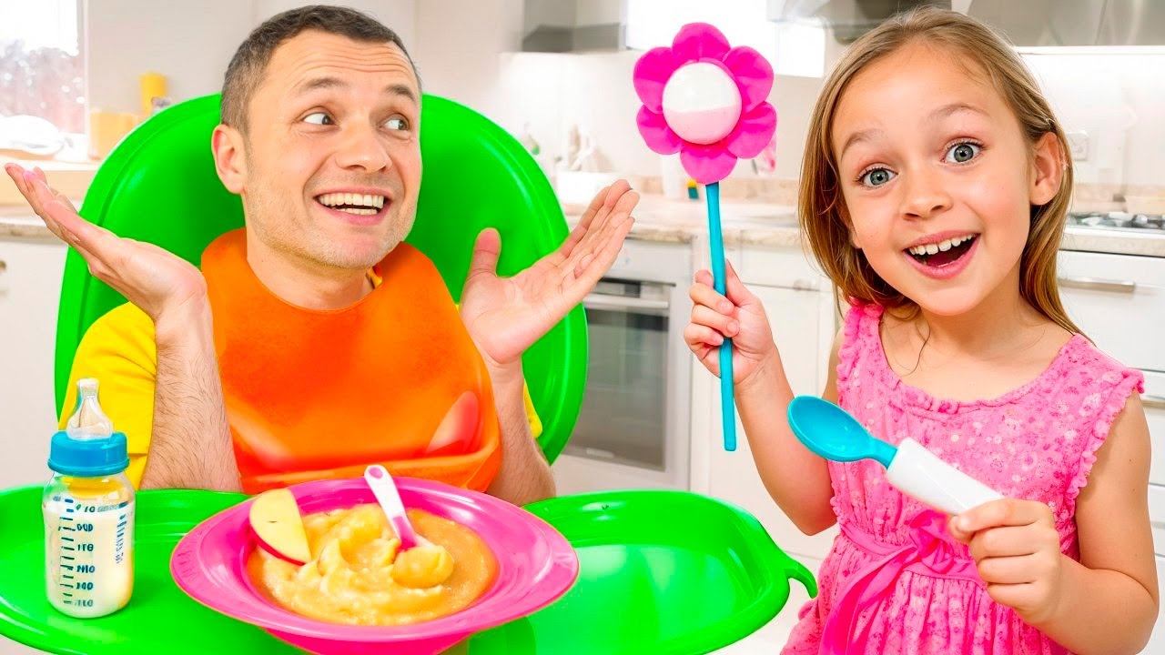 Папа становится малышом на целый день! смотреть онлайн