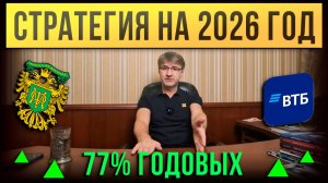 Стратегия на 2026 год. 77% ГОДОВЫХ!