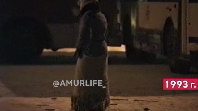 Веселье вокруг живой ёлки на площади Ленина. Новогодние гуляния начала 90-х в Благовещенске смотреть онлайн