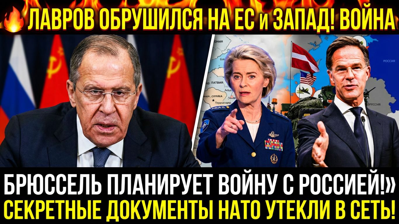🔥ЛАВРОВ ОБРУШИЛСЯ НА ЕС БРЮССЕЛЬ ПЛАНИРУЕТ ВОЙНУ С РОССИЕЙ! СЕКРЕТНЫЕ ДОКУМЕНТЫ НАТО УТЕКЛИ В СЕТЬ! смотреть онлайн