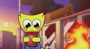 Желтый хаги ваги решил купить чипсы лава лава но магазин взорвался