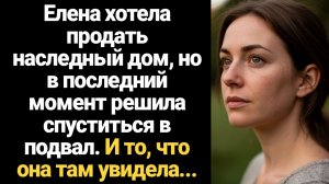 ИСТОРИИ ИЗ ЖИЗНИ/Елена хотела продать наследный дом, но в последнюю очередь решила проверить подвал