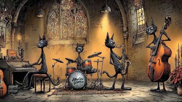 Skip the Coffee, Tune into Jazz – Vintage Bass Groove for Focus смотреть онлайн