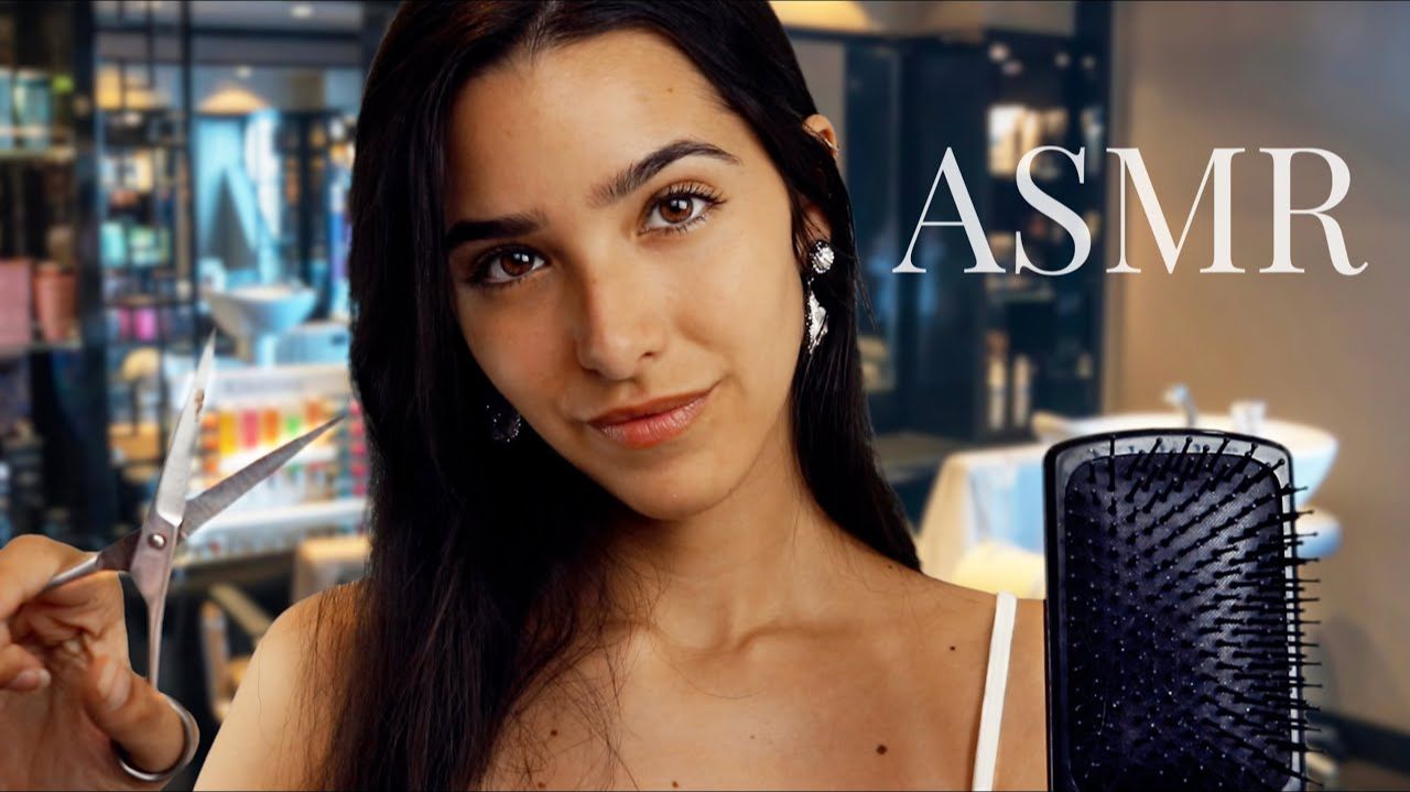 ASMR Hair Salon (Haircut, Shampoo, Scalp Massage, personal attention...) смотреть онлайн