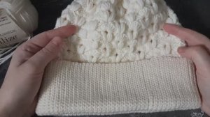 Как связать шапку красивым  фактурным узором. МК
