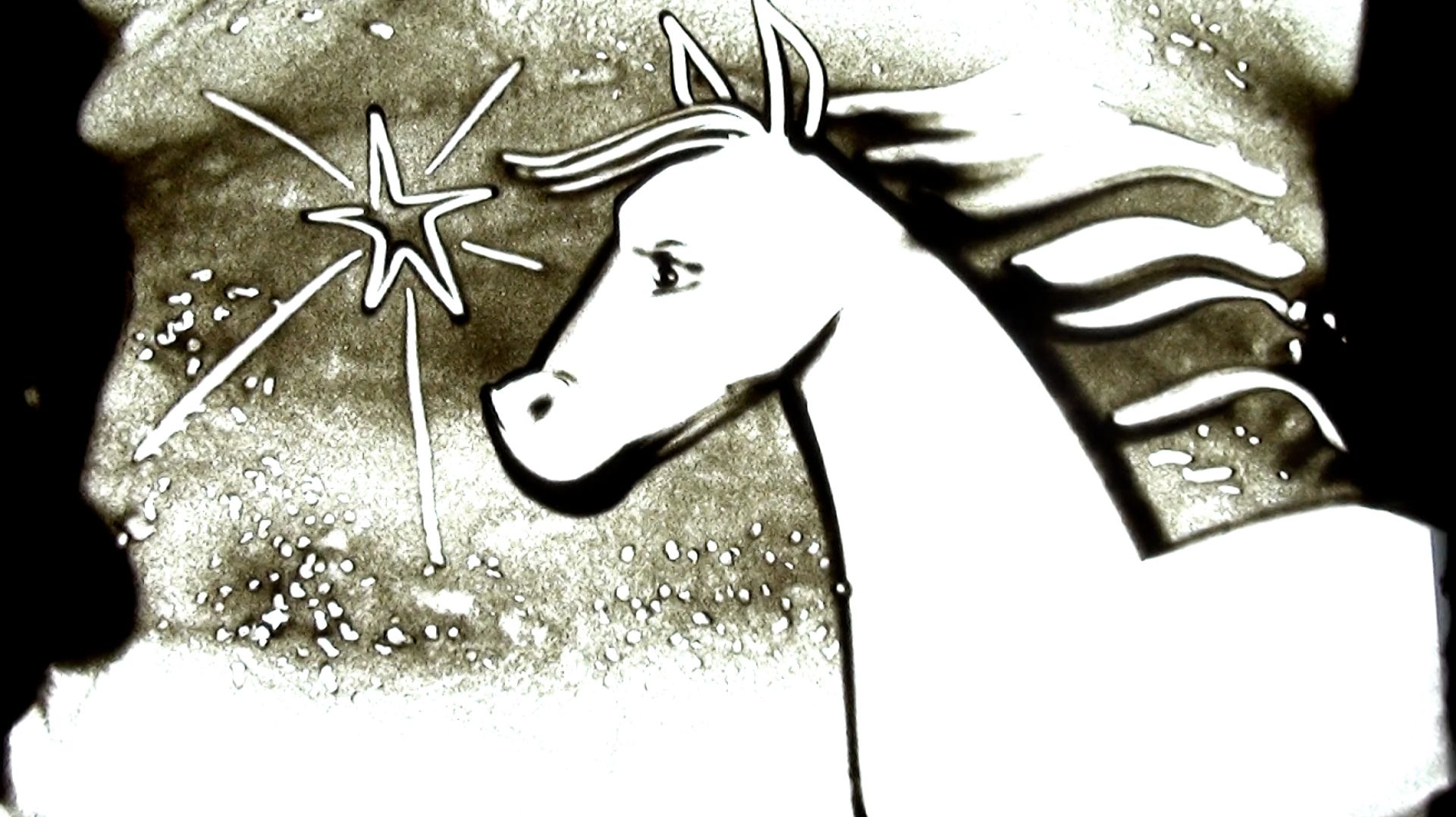 Мастер-класс по рисованию песком Лошадка смотреть онлайн