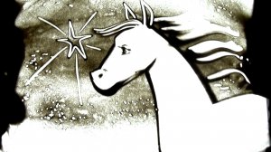 Мастер-класс по рисованию песком Лошадка