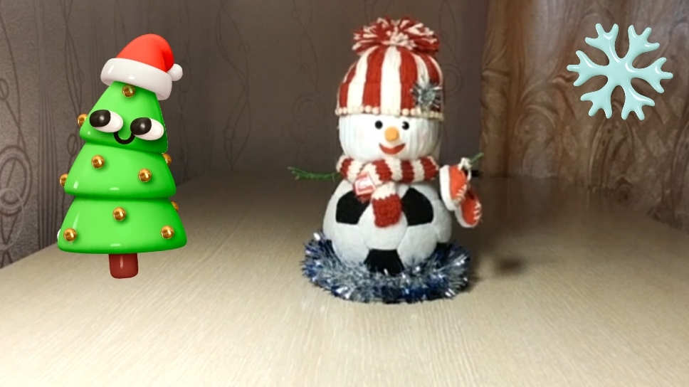 Игрушка на ёлку своими руками на футбольную тему🎄☃️🎁