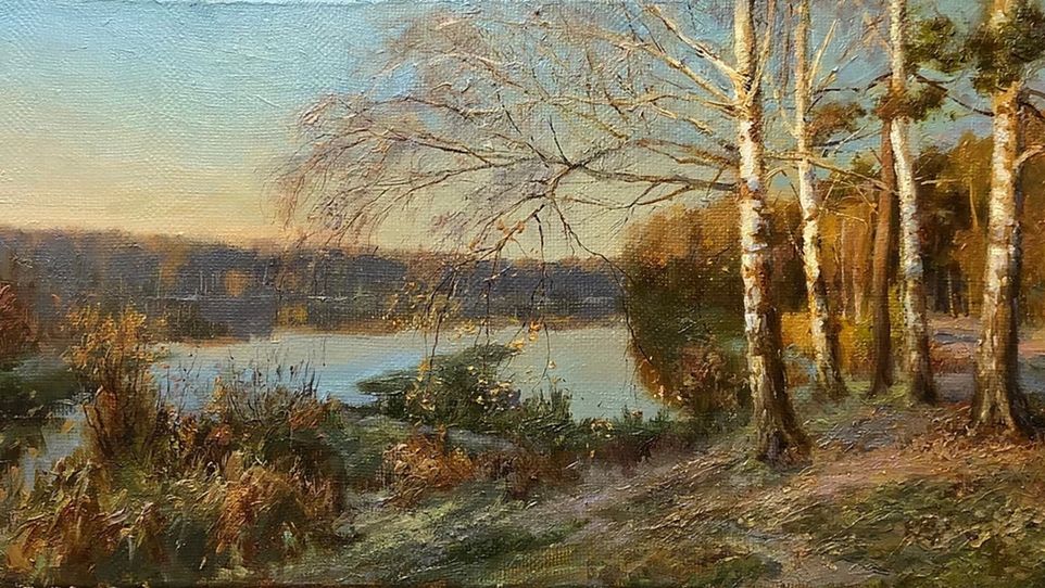 "От светлой грусти сердце замирает... " Душевная живопись Александра Прокопенко смотреть онлайн