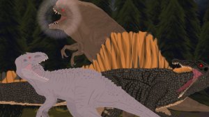 Индоминус VS спинозавр VS д рекс | Анимация